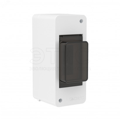 Щит ЩРН-П-2 IP40 141,5х59х86,2мм белый с тонированной дверцей